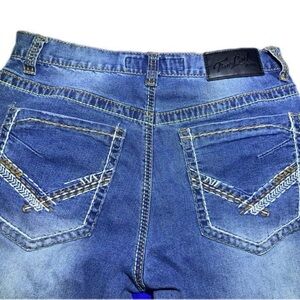 True Luck Jeans Mens 30x30Blue Pants Dominic Bootcut Stretch Denim Tag 30x30
